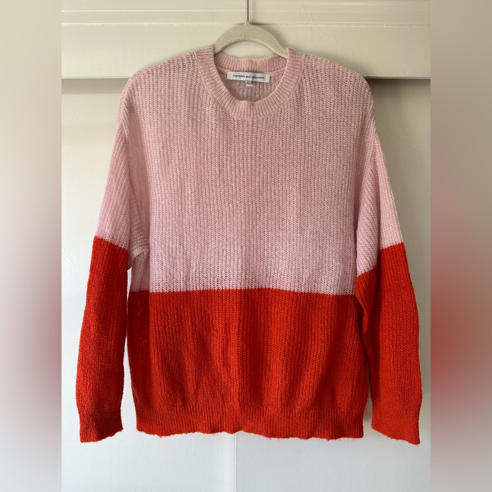 EUC Cupcakes & Cashmere Colorblock Sweater